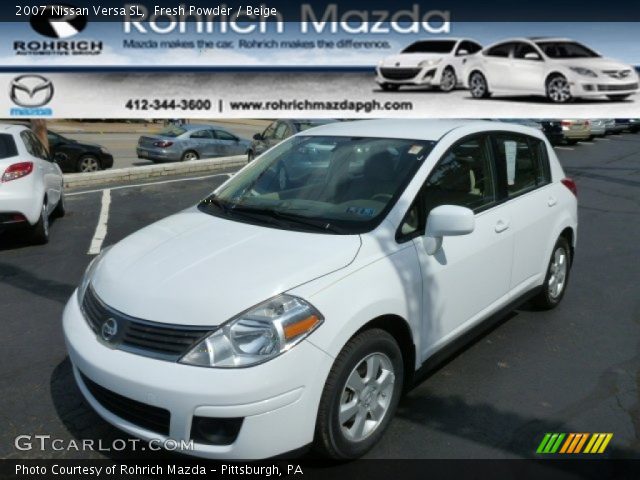 2007 Nissan Versa SL in Fresh Powder