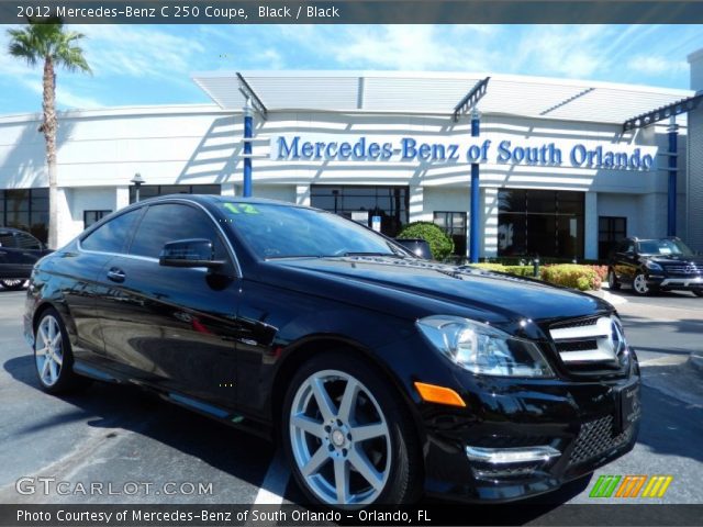 2012 Mercedes-Benz C 250 Coupe in Black