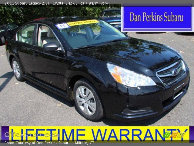 2011 Subaru Legacy 2.5i in Crystal Black Silica