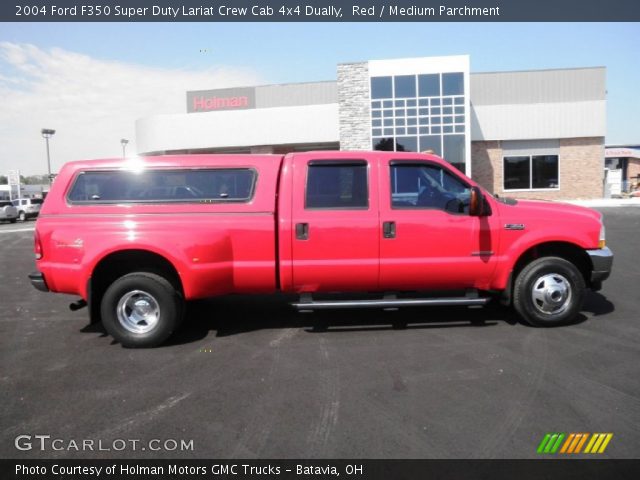 2004 Ford F350 Super Duty Lariat Crew Cab 4x4 Dually in Red