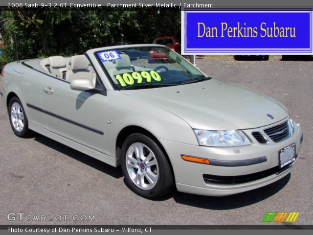 2006 Saab 9-3 2.0T Convertible in Parchment Silver Metallic
