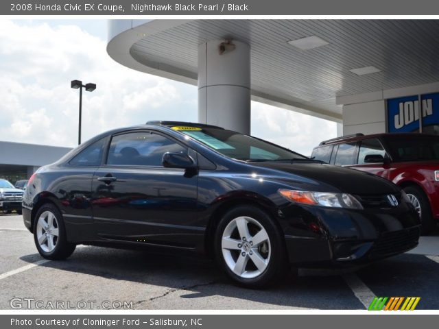2008 Honda Civic EX Coupe in Nighthawk Black Pearl