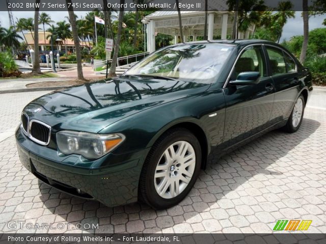 2002 BMW 7 Series 745i Sedan in Oxford Green Metallic