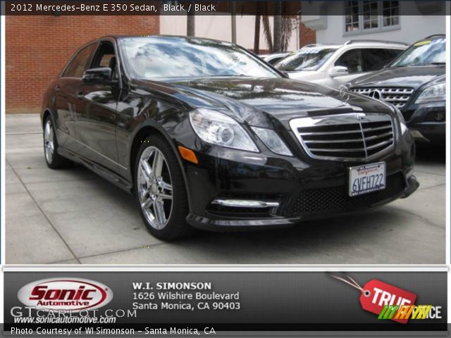 2012 Mercedes-Benz E 350 Sedan in Black