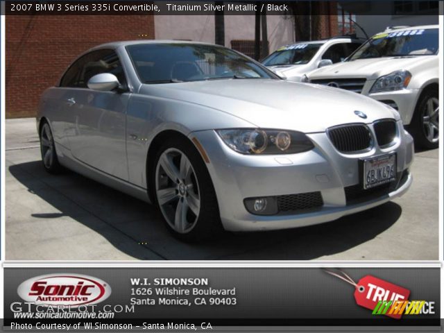 2007 BMW 3 Series 335i Convertible in Titanium Silver Metallic
