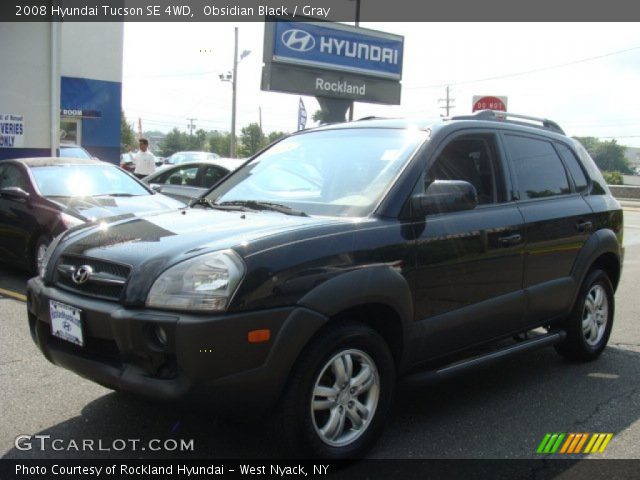 2008 Hyundai Tucson SE 4WD in Obsidian Black