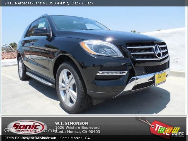 2013 Mercedes-Benz ML 350 4Matic in Black