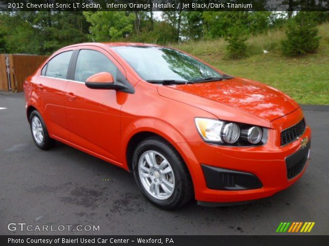 2012 Chevrolet Sonic LT Sedan in Inferno Orange Metallic