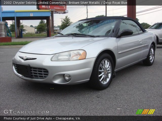 2002 Chrysler Sebring Limited Convertible in Brilliant Silver Metallic