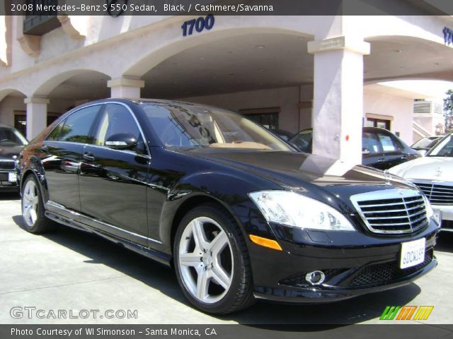 2008 Mercedes-Benz S 550 Sedan in Black