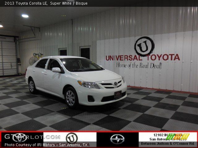 2013 Toyota Corolla LE in Super White