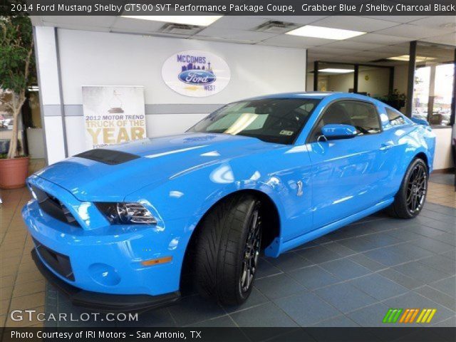 2014 Ford Mustang Shelby GT500 SVT Performance Package Coupe in Grabber Blue