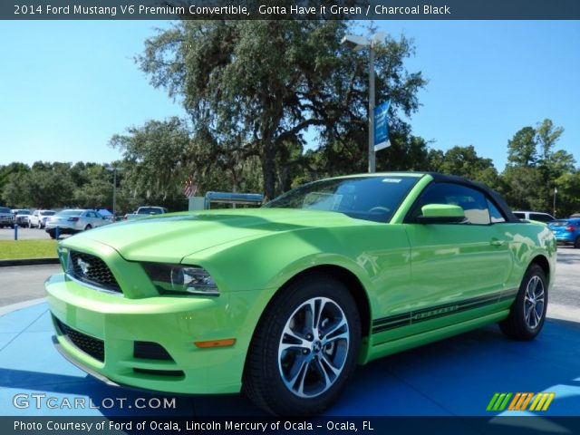 2014 Ford Mustang V6 Premium Convertible in Gotta Have it Green