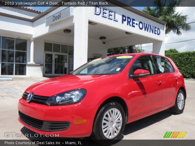 2013 Volkswagen Golf 4 Door in Tornado Red