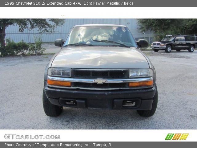 1999 Chevrolet S10 LS Extended Cab 4x4 in Light Pewter Metallic