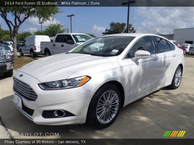 2014 Ford Fusion SE EcoBoost in White Platinum