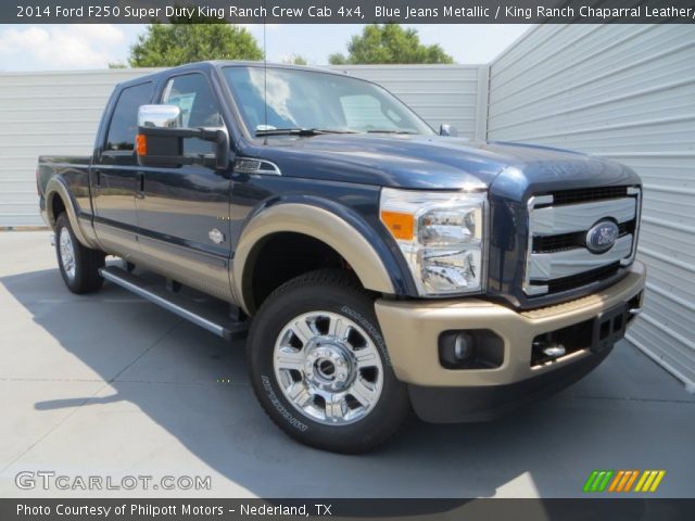 2014 Ford F250 Super Duty King Ranch Crew Cab 4x4 in Blue Jeans Metallic