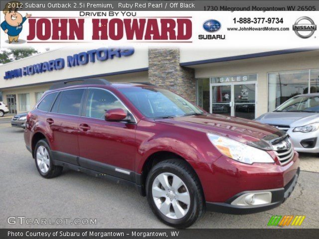 2012 Subaru Outback 2.5i Premium in Ruby Red Pearl