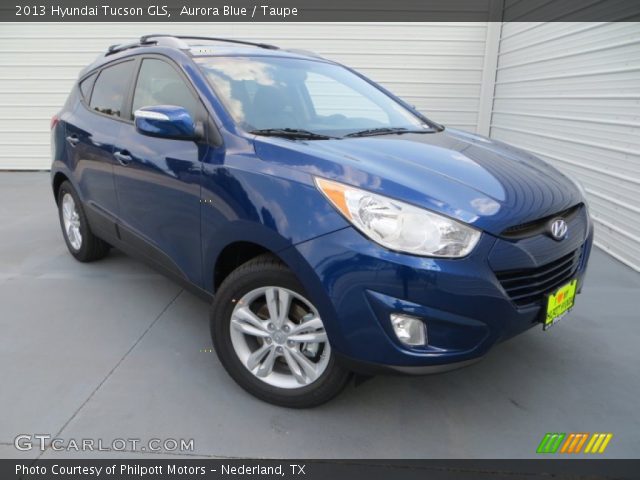 2013 Hyundai Tucson GLS in Aurora Blue