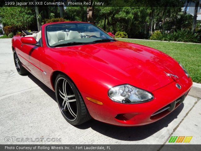 1999 Jaguar XK XK8 Convertible in Phoenix Red