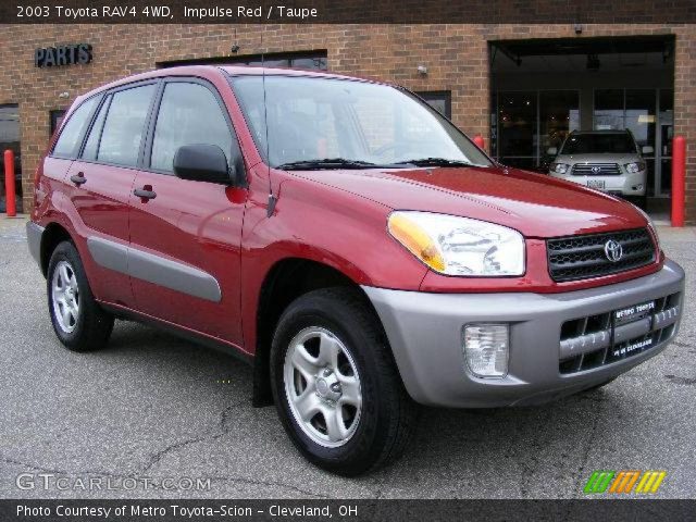 2003 Toyota RAV4 4WD in Impulse Red