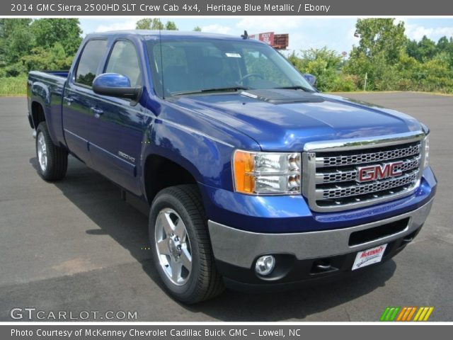 2014 GMC Sierra 2500HD SLT Crew Cab 4x4 in Heritage Blue Metallic