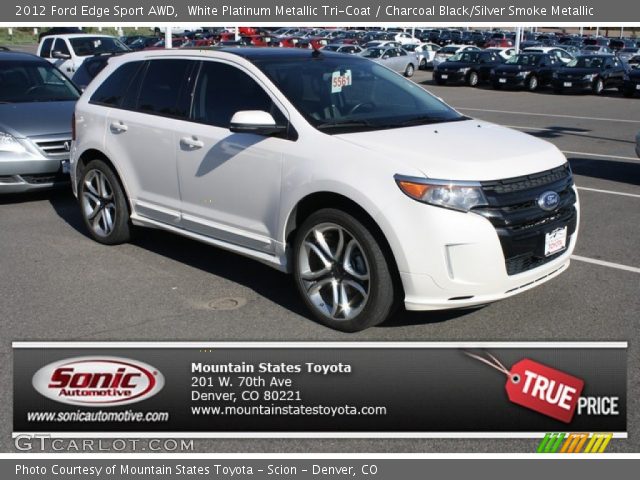 2012 Ford Edge Sport AWD in White Platinum Metallic Tri-Coat