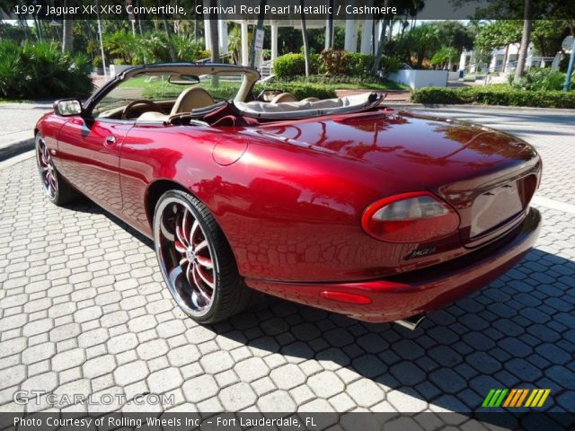 1997 Jaguar XK XK8 Convertible in Carnival Red Pearl Metallic