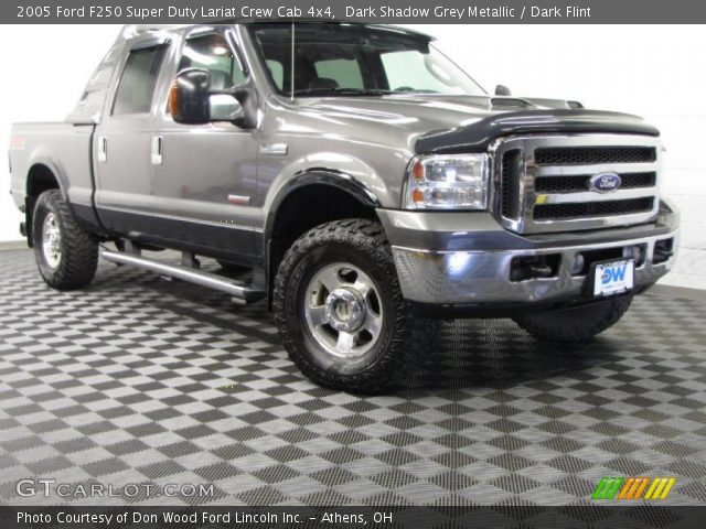 2005 Ford F250 Super Duty Lariat Crew Cab 4x4 in Dark Shadow Grey Metallic