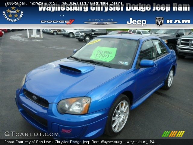 2005 Subaru Impreza WRX STi in WR Blue Pearl