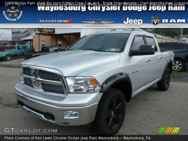 2009 Dodge Ram 1500 Big Horn Edition Crew Cab 4x4 in Bright Silver Metallic