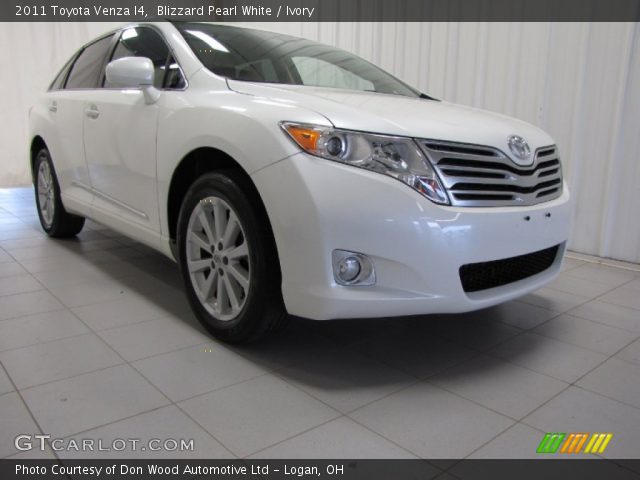 2011 Toyota Venza I4 in Blizzard Pearl White