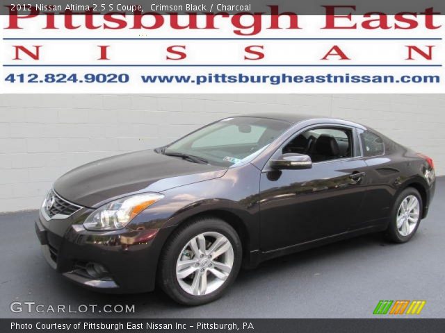 2012 Nissan Altima 2.5 S Coupe in Crimson Black