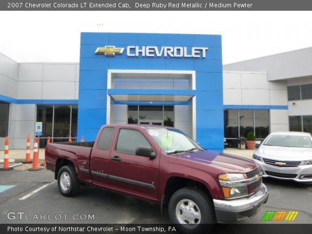 2007 Chevrolet Colorado LT Extended Cab in Deep Ruby Red Metallic