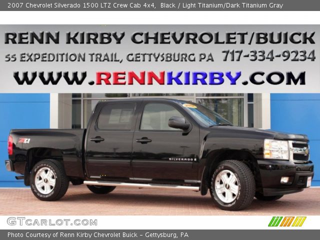 2007 Chevrolet Silverado 1500 LTZ Crew Cab 4x4 in Black