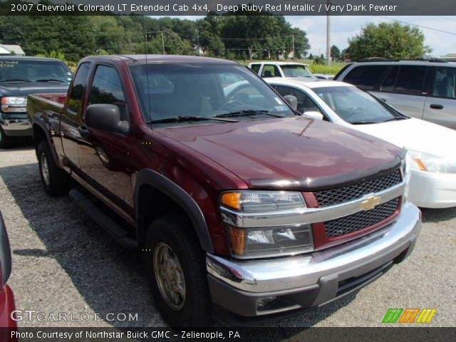 2007 Chevrolet Colorado LT Extended Cab 4x4 in Deep Ruby Red Metallic