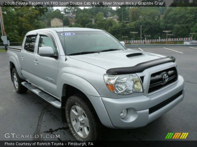 2008 Toyota Tacoma V6 TRD Sport Double Cab 4x4 in Silver Streak Mica