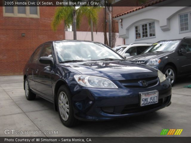 2005 Honda Civic LX Sedan in Eternal Blue Pearl