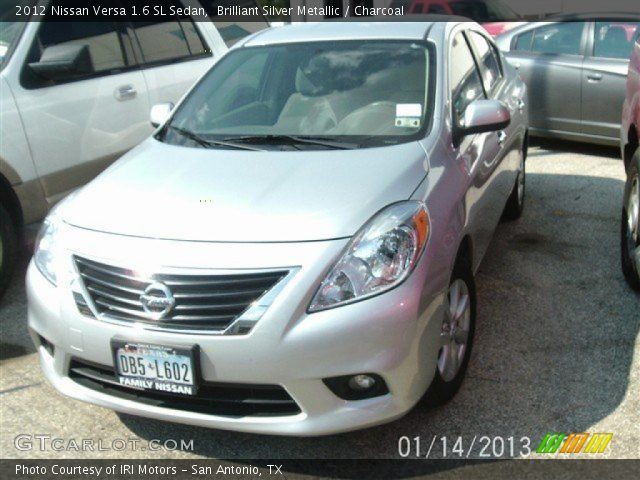 2012 Nissan Versa 1.6 SL Sedan in Brilliant Silver Metallic