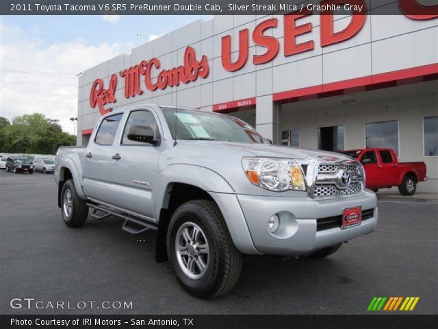 2011 Toyota Tacoma V6 SR5 PreRunner Double Cab in Silver Streak Mica