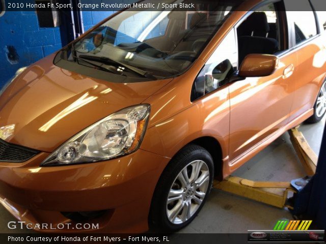 2010 Honda Fit Sport in Orange Revolution Metallic