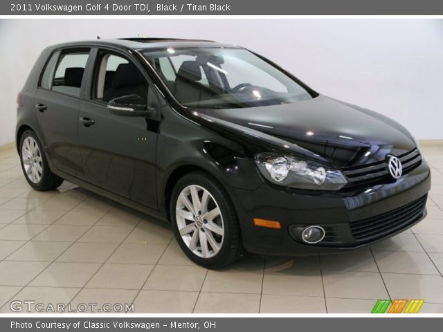 2011 Volkswagen Golf 4 Door TDI in Black