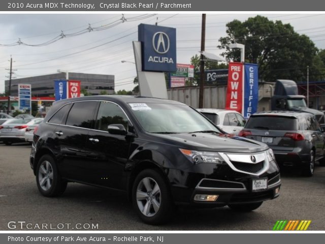 2010 Acura MDX Technology in Crystal Black Pearl