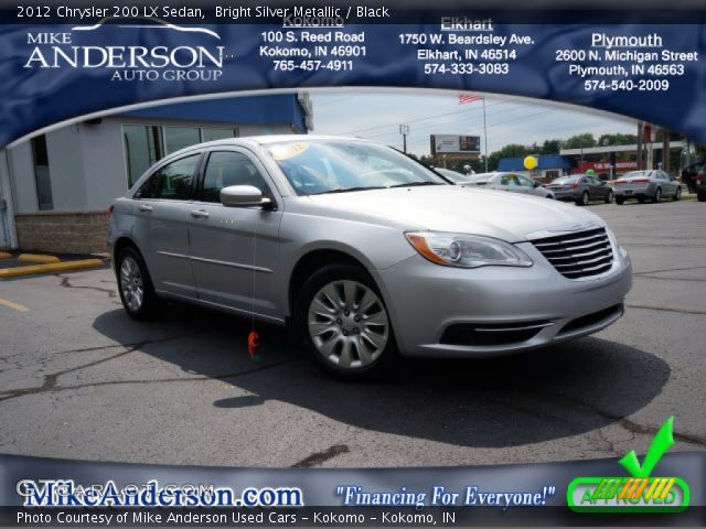 2012 Chrysler 200 LX Sedan in Bright Silver Metallic