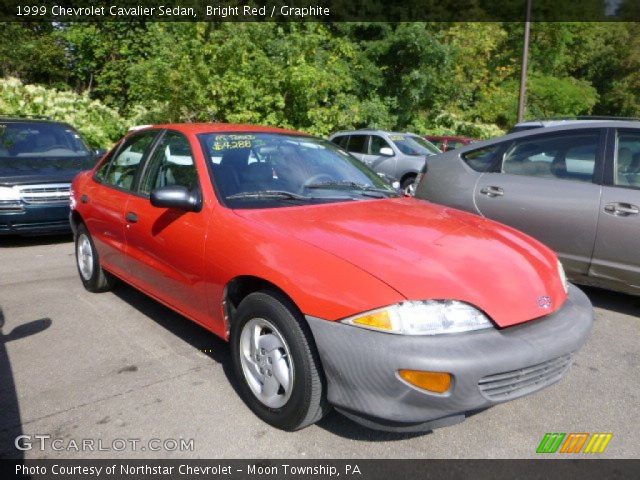 1999 Chevrolet Cavalier Sedan in Bright Red