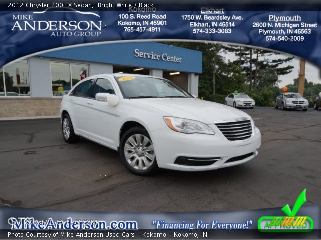 2012 Chrysler 200 LX Sedan in Bright White