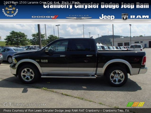 2013 Ram 1500 Laramie Crew Cab 4x4 in Black