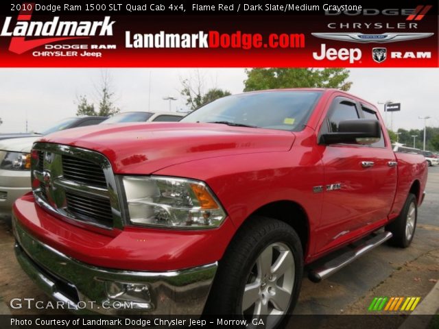 2010 Dodge Ram 1500 SLT Quad Cab 4x4 in Flame Red