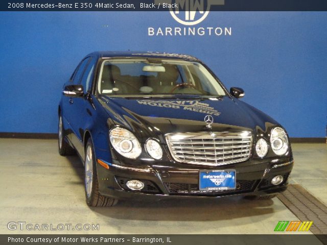 2008 Mercedes-Benz E 350 4Matic Sedan in Black