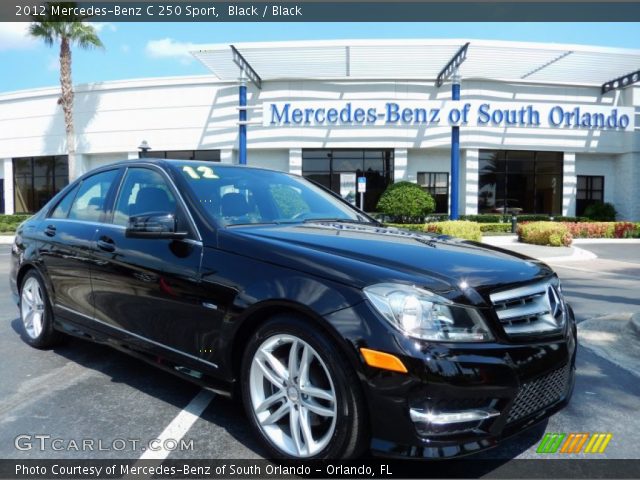 2012 Mercedes-Benz C 250 Sport in Black